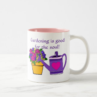 2 Couleurs Le jardinage est bon pour la tasse d'âme