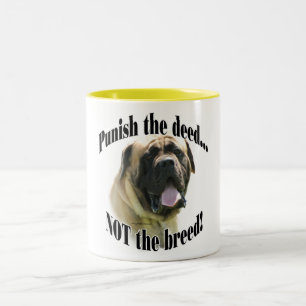 2 Couleurs Le mastiff de faon punissent la tasse de contrat