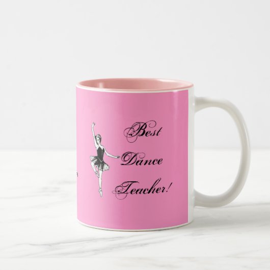 2 Couleurs Le meilleur professeur de danse ! - tasse (Droit)