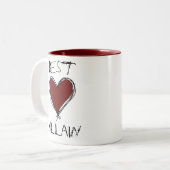 2 Couleurs Le "meilleur voyou…" Tasse (Devant gauche)