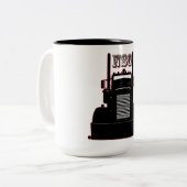 2 Couleurs Le nez d'aiguille de Peterbilt éditent la tasse #3 (Devant gauche)