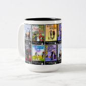 2 Couleurs Le nocturne tombe tasse d'univers (Devant gauche)