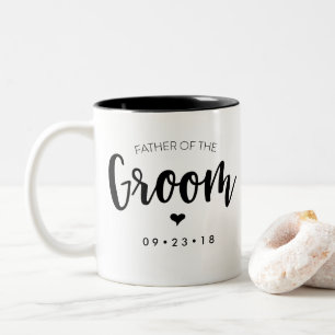 2 Couleurs Le père de la tasse de marié personnalisent votre