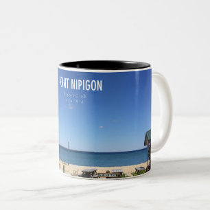 2 Couleurs Le point à la tasse de bouclage de Nipigon de