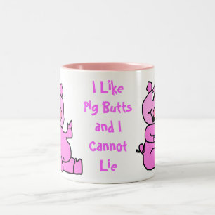 2 Couleurs Le "porc aboute" la tasse en céramique de porc