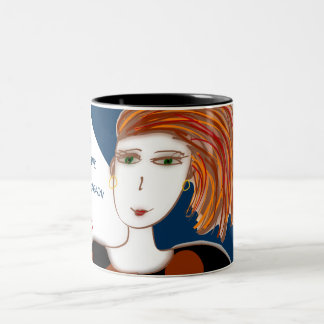 2 Couleurs Le rêve et croient la tasse 11oz à deux tons