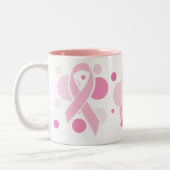 2 Couleurs Le rose pointille la tasse de café (Gauche)