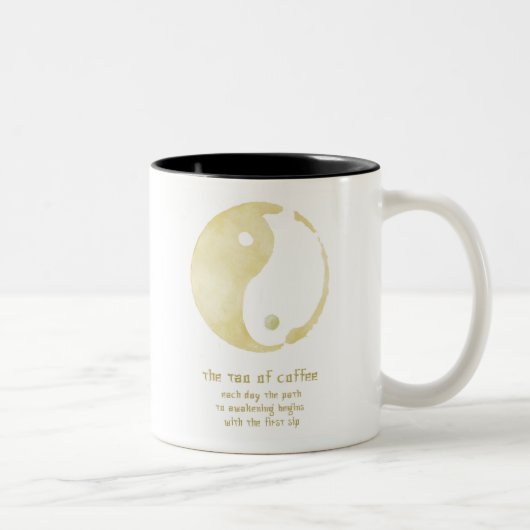 2 Couleurs le tao de tasse de café (Droit)