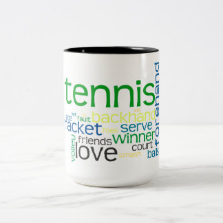 2 Couleurs Le tennis nomme la tasse