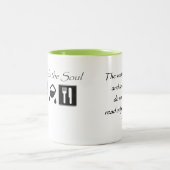 2 Couleurs Le voyage alimente l'âme - tasse de café (Centre)