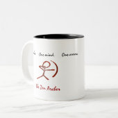 2 Couleurs Le zen Archer - tasse (Devant gauche)