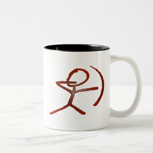 2 Couleurs Le zen Archer - tasse (Droit)