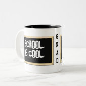2 Couleurs L'école est tasse fraîche (Devant gauche)