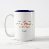 2 Couleurs Légendaire Tasse Personnalisée de Pickleball Moder (Gauche)