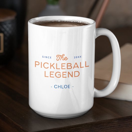 2 Couleurs Légendaire Tasse Personnalisée de Pickleball Moder
