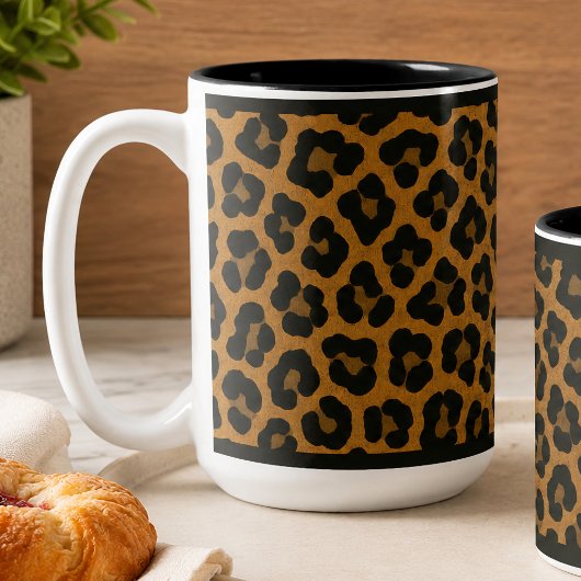 2 COULEURS "LÉOPARD" - TASSE À CAFE 15 OZ