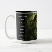 2 Couleurs Les 7 vertus sataniques : Tasse Envy (Gauche)