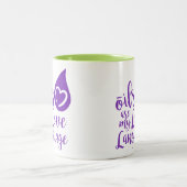 2 Couleurs Les huiles sont ma tasse de café de langue d'amour (Centre)