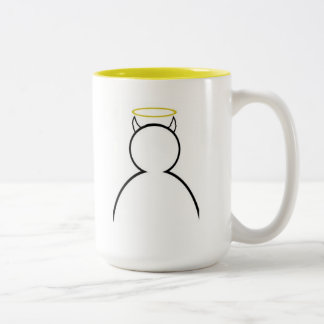 2 Couleurs Les klaxons gardent mon halo vers le haut de tasse