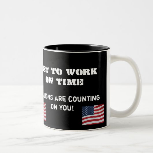 2 COULEURS LES MILLIONS COMPTENT SUR VOUS ! 11 ONCES. TASSE (Droit)