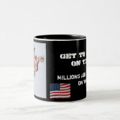 2 COULEURS LES MILLIONS COMPTENT SUR VOUS ! 11 ONCES. TASSE (Centre)