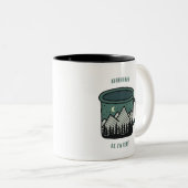 2 Couleurs Les montagnes appellent Mais d'abord Tasse à café (Devant droit)