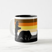 2 Couleurs Les ours seront tasse d'ours (Devant gauche)