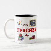 2 Couleurs Les professeurs de tasse de cadeau de professeur (Gauche)