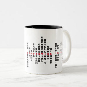 2 Couleurs Les statistiques est tasse fraîche