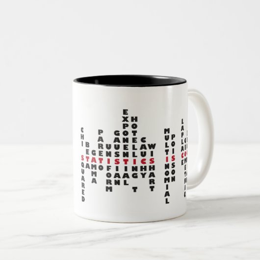 2 Couleurs Les statistiques est tasse fraîche (Devant droit)
