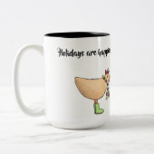 2 Couleurs Les vacances sont plus heureuses avec la tasse de (Gauche)