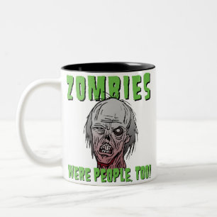 2 Couleurs Les zombis étaient les gens, trop - la tasse