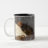 2 Couleurs L'espace punk de vapeur - tasse de café (Gauche)