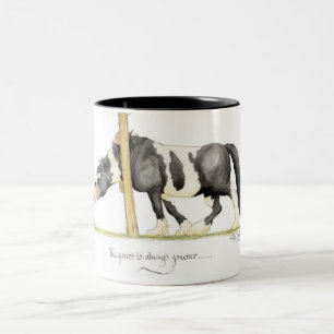 2 Couleurs "L'herbe est toujours plus verte…" Tasse
