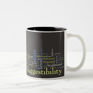 2 Couleurs L'hypnose fonctionne la tasse d'art de mot