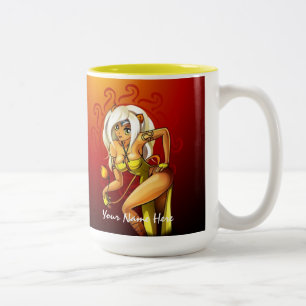 2 Couleurs Lion ajoutent votre tasse nommée
