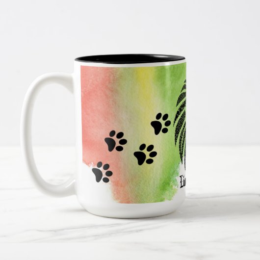 2 Couleurs Lion de tasse de Judah (Gauche)