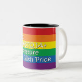 2 Couleurs Lire avec la tasse Pride (Devant droit)