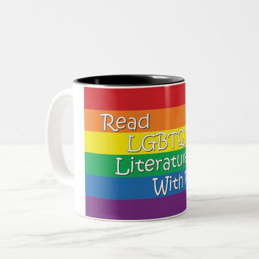 2 Couleurs Lire avec la tasse Pride (Devant gauche)