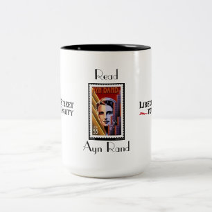 2 Couleurs Lisez la tasse d'Ayn Rand