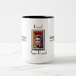 2 Couleurs Lisez la tasse d'Ayn Rand