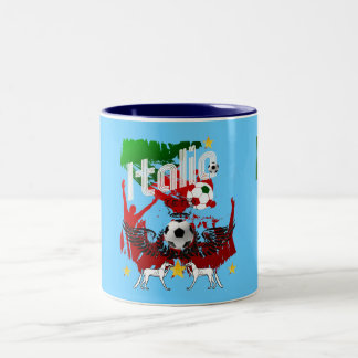2 Couleurs L'Italie évente des cadeaux du football de tasse