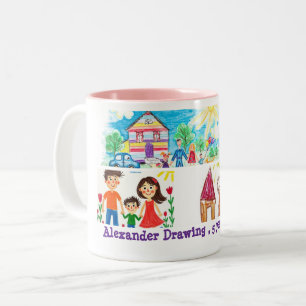 2 Couleurs l'œuvre d'art de l'école de votre enfant 4 Tasse à