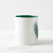 2 Couleurs Logo d'ailes 11 onces. Tasse (Centre)