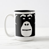 2 Couleurs Logo de Munkey de surf sur une tasse (Gauche)