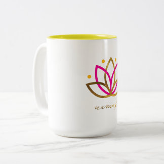 2 Couleurs Logo de Namaste tasse à deux tons de 15 onces