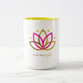2 Couleurs Logo de Namaste tasse à deux tons de 15 onces (Centre)