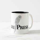 2 Couleurs Logo de presse de Conure - tasse (Devant droit)
