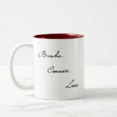 2 Couleurs L'OM peint "soit juste" tasse (Gauche)