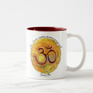 2 Couleurs L'OM peint "soit juste" tasse